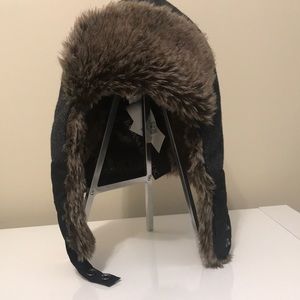Banana Republic Faux Fur Winter Hat with Ear flaps